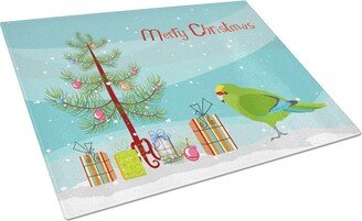 CK4501LCB New Zealand Parakeet Merry Christmas Glass Cutting Board