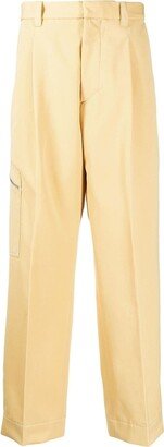 Straight-Leg Pressed-Crease Trousers