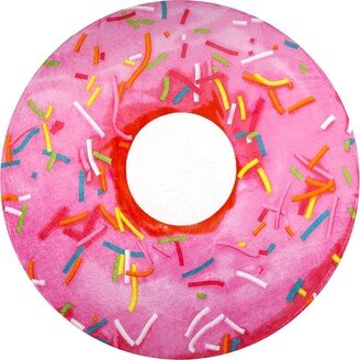 Novelty Giant Glazed Premium Soft Round Pink Donut Blanket 60 inches