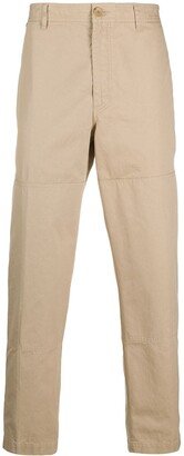 Straight-Leg Cotton Trousers-BD