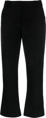 Virgin-Wool Cropped Trousers