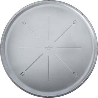 GoodCook 16 Nonstick Steel Ready Pizza Pan with Guides Gray