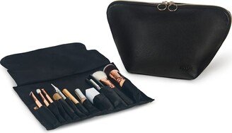 KUSSHI Vacationer Leather Makeup Bag w/ Organizer