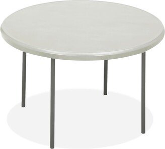 IndestrucTables Platinum Resin Round Folding Table