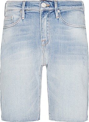 L'homme Cut Off Denim Shorts in Blue