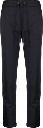 Drawstring-Waist Tapered Trousers-AG