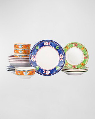 16-Piece Melamine Campagna Dinnerware Set