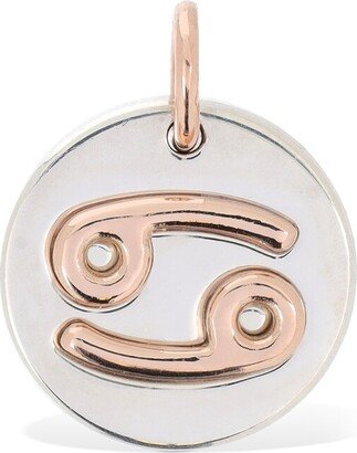 9kt Rose gold & silver Cancer charm