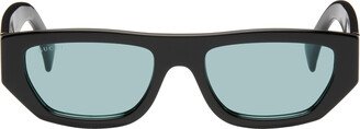 Black Rectangular Sunglasses-AE