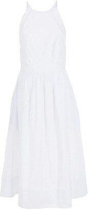 Flared Cotton Midi Dress-AA