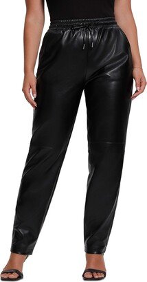 Women's Viola Faux-Leather Jogger Pants