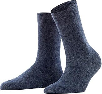 Family Cotton Crew Socks (Navy Blue) Women's Low Cut Socks Shoes