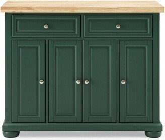 Madison Kitchen Island/Cart Emerald Green