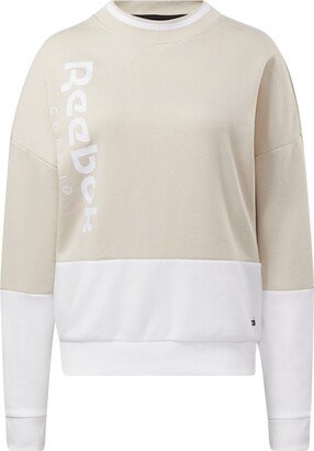 by Reebok Women's Oversized Color Block Crewneck Sweatshirt