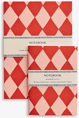 Heather Evelyn A5 Diamond-print Bound Notebook 21cm