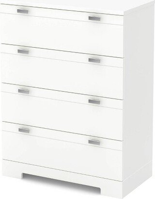 Reevo 4-Drawer Kids' Chest Pure White