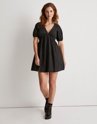 Petite Annamarie Mini Dress in Lunar Wash Denim