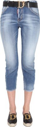 Cool Girl Cropped Jeans-AM