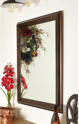 BrandtWorks Vintage Copper Hill Wall Mirror - Brown