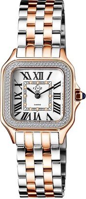 GV2 Milan 27.5MM Two-Tone Stainless Steel & Diamond Bracelet Watch