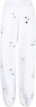 Star-Motif Cotton Track Pants