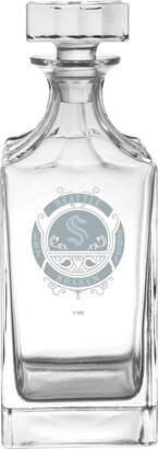 Seattle Kraken 23.75 Oz Frost Baroque Glass Decanter