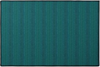 Door Mats: Reptilian Skin Door Mat, Green