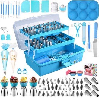 236Pcs Cake Decorating Tools With Box, Nozzle Piping Tools, Accessories