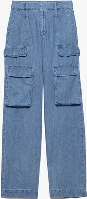 Relaxed Straight Cargo Jeans-AA