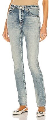 Medium Waist Skinny Jean in Denim-Light