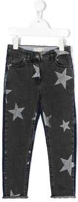 Star-Print Slim-Fit Jeans