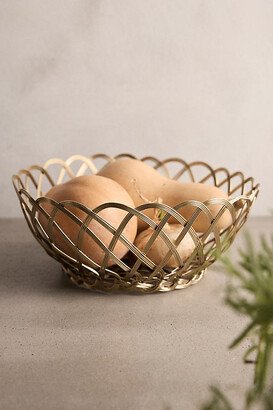 Braided Copper Serving Basket, Large