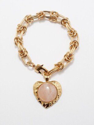 Eva Rose Quartz &18kt Gold-plated Bracelet
