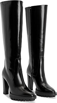 Women's Harlem Almond Toe Tall High Heel Platform Boots