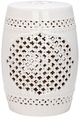 Quatrefoil Garden Stool-AB