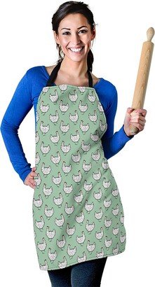 Chicken Pattern Apron - Printed Print Custom With Name/Monogram Perfect Gift For Lover-AA