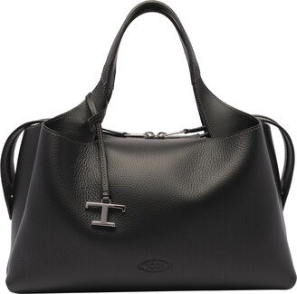 Logo-Pendant Medium Top Handle Bag