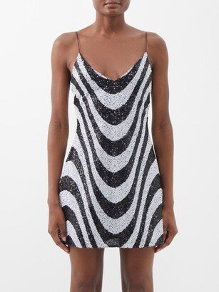 Sequinned Jersey Mini Dress