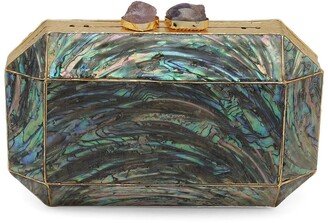 Tiramisu Grace Bay Minaudiere Abalone Clutch