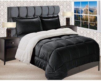 Micromink/Sherpa Reversible Down Alternative Microsuede 2 Pc Comforter Sets, King