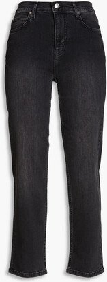 Deen cropped high-rise slim-leg jeans