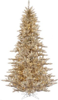 3' Champagne Fir Artificial Christmas Tree, Warm White Dura-lit LED Lights