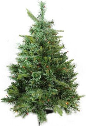 Northlight 3' Pre-Lit Ashcroft Cashmere Pine Full Artificial Christmas Tree - Multi AlwaysLit Lights