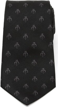 Men's The Mandalorian Mythosaur Skull Silk Tie