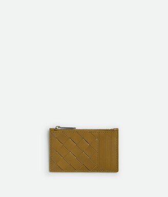Intrecciato Zipped Card Case-AB