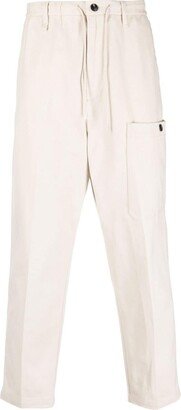 Straight-Leg Cotton Trousers-AM