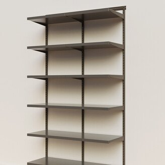 Elfa Decor 4'x12 Basic Shelving Grey & Graphite