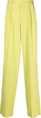 Wide-Leg Cotton Trousers-AG