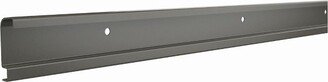 ShelfTrack 80 Inch Metal Durable Adjustable Hang Track Rail for Walk In Closets, Utility Rooms, and Compact Storage Areas, Silver