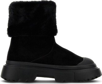 Faux-Fur Suede Boots